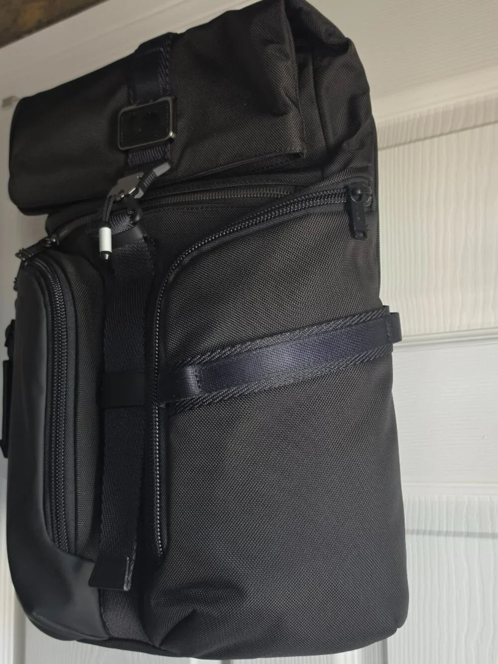 TUMI Alpha Bravo Logistics Flap Lid Backpack New in Black Color